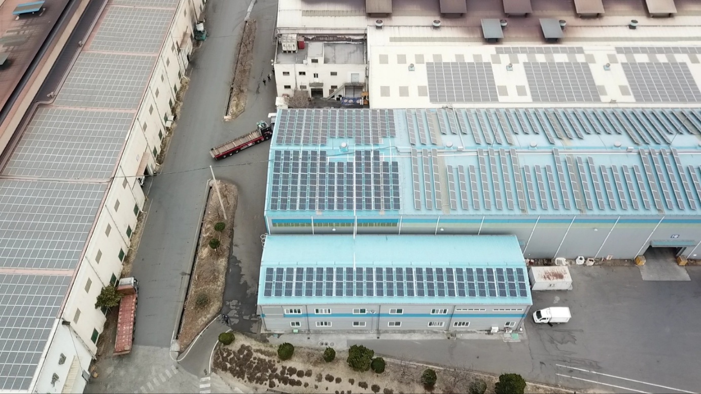 Korea Steel rooftop solar project