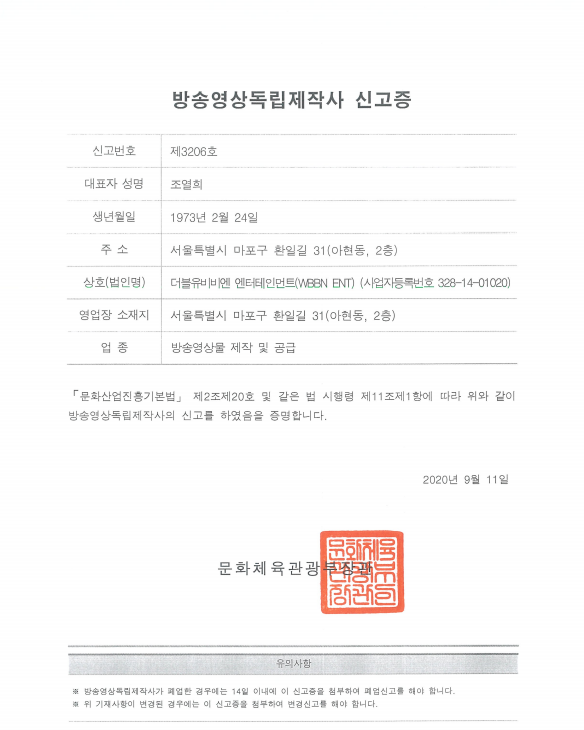 Video production certificate